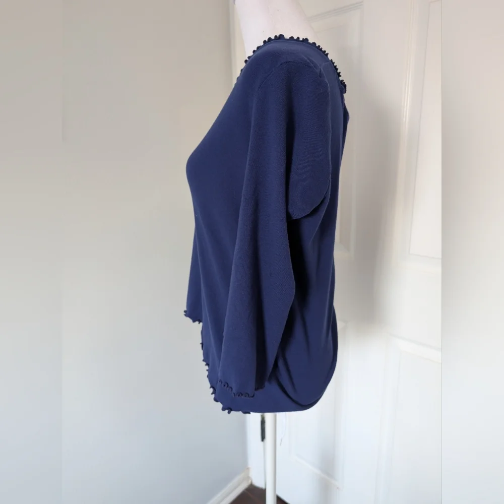 Liz Claiborne Lightweight Navy Blue Women's Summer Sweater